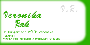 veronika rak business card